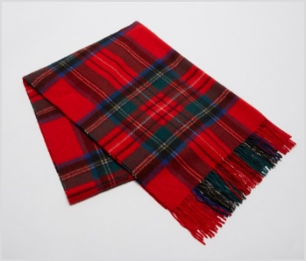 ストール　チェック柄